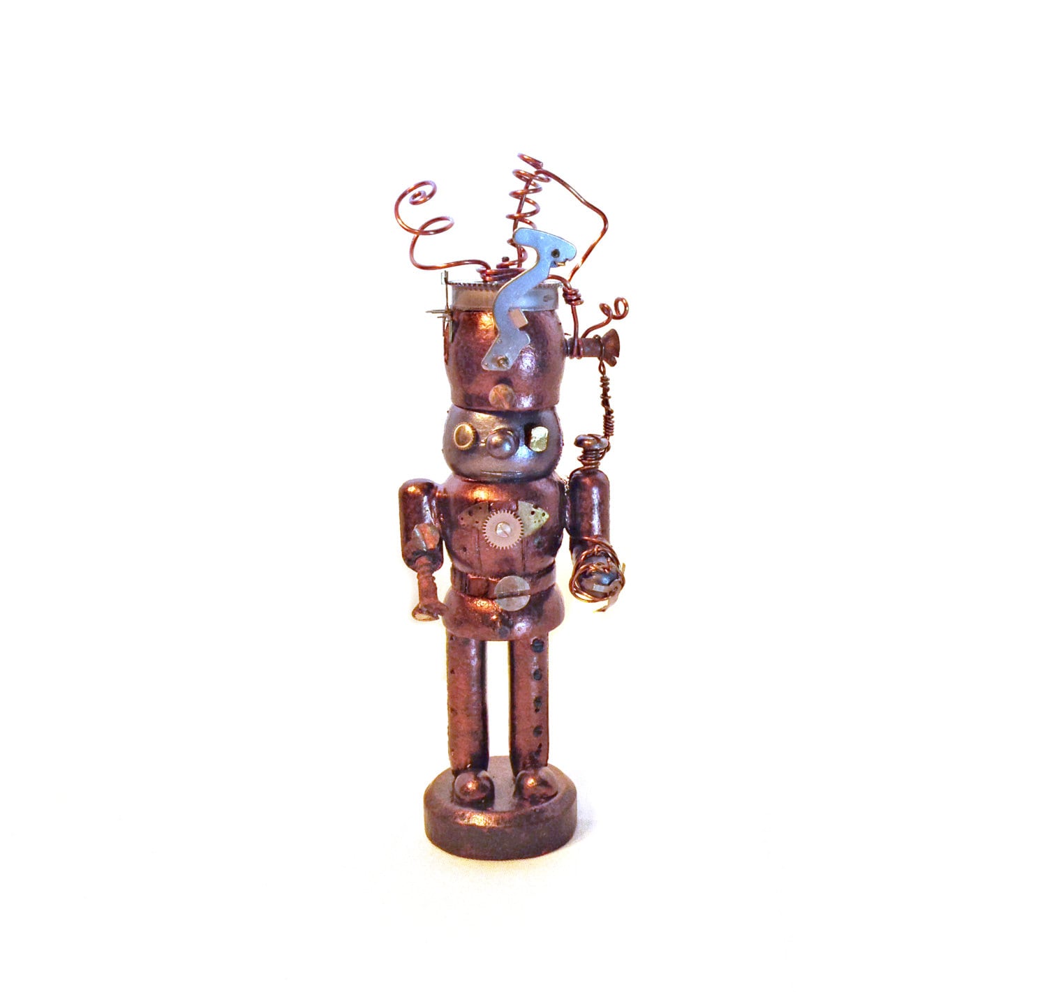 Small Steampunk Robot Nutcracker