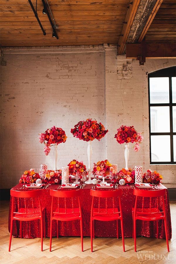 Red Sequin Tablecloth Red Sequin Table Linen by CandyCrushEvents