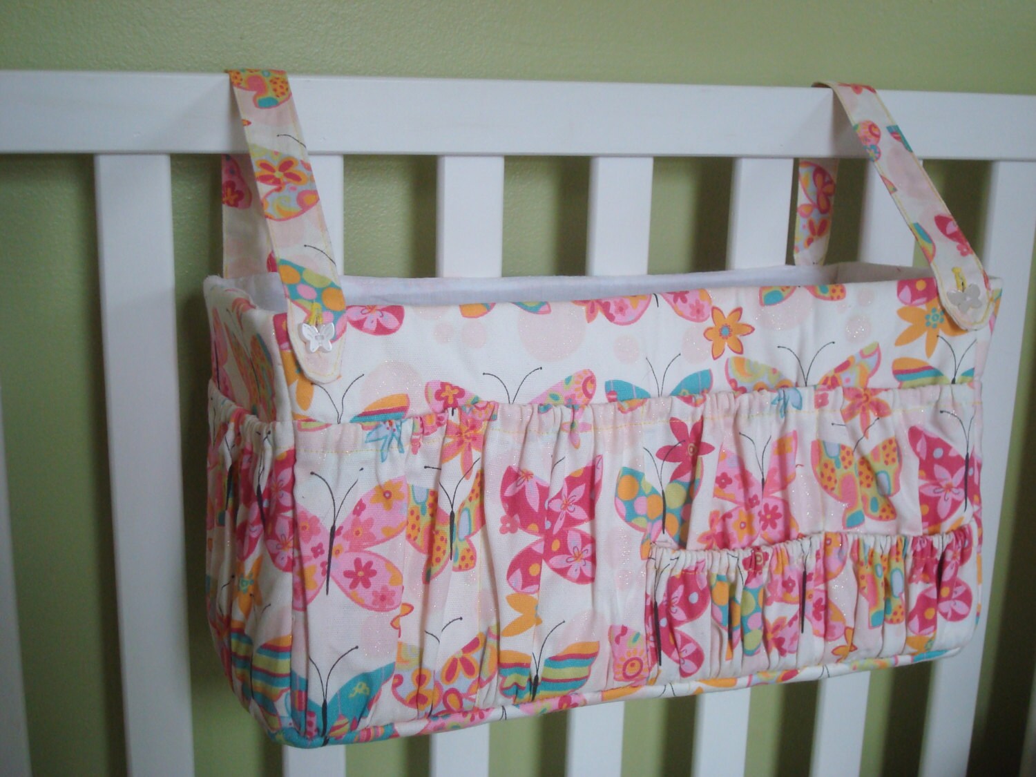 Hanging Fabric Diaper Sparkly Butterfly