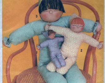 Stuffed Doll In Three Sizes - UNCUT Simplicity 9544 OOP