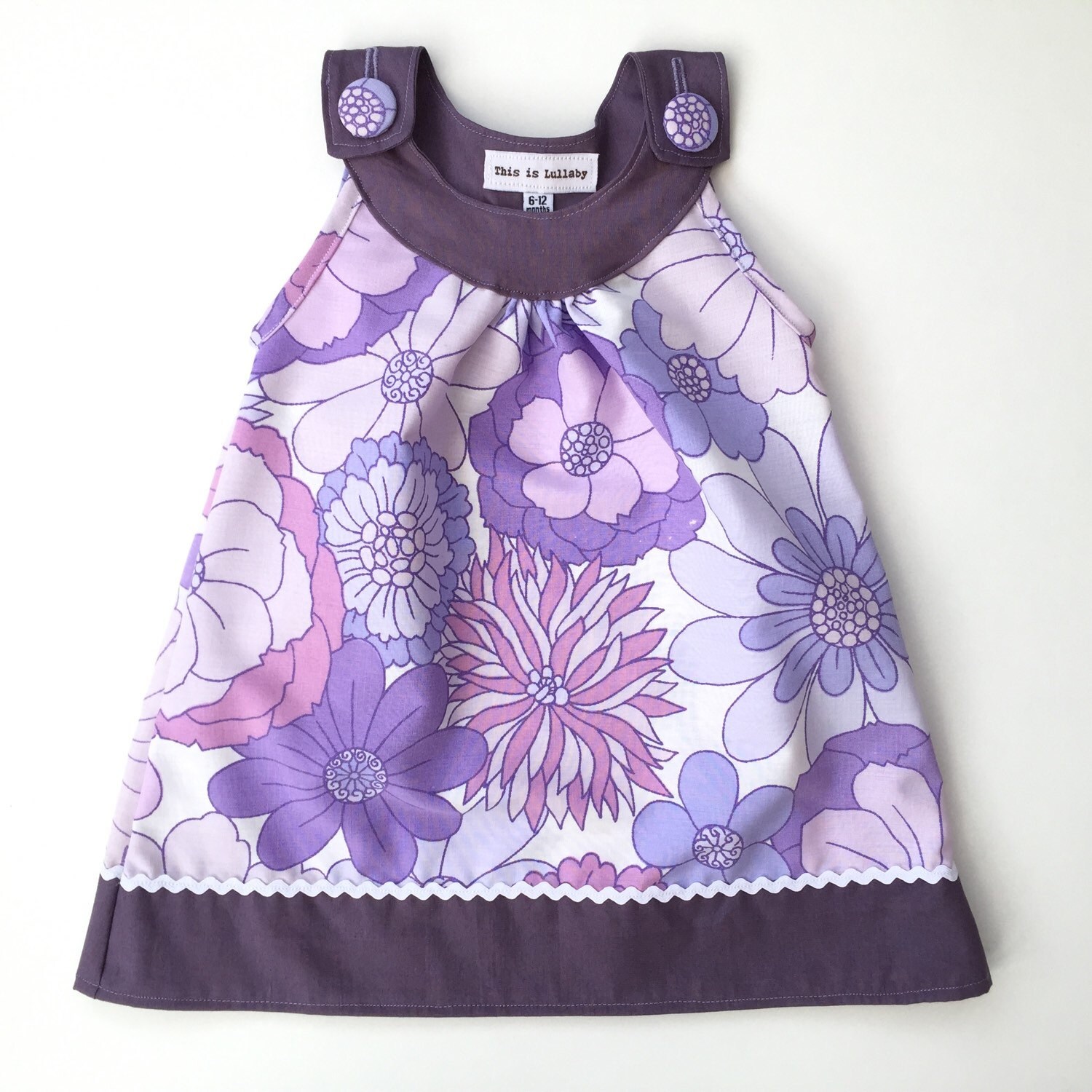 Baby dress purple and lilac jumper dress boho retro baby