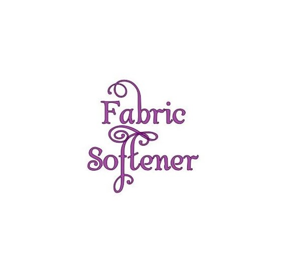 Fabric Softener Label Vinyl Decal Sticker by MinglewoodTrading