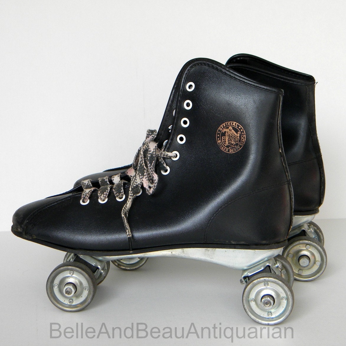 Roller Derby Skates With Metal Wheels Vintage