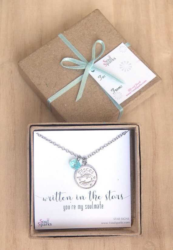 Items Similar To Best Friend Soulmate Pisces Zodiac Sign Necklace 