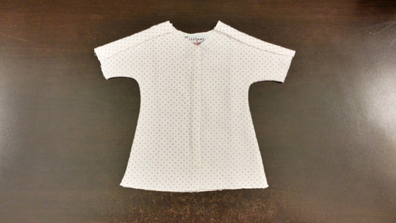 white preemie gown