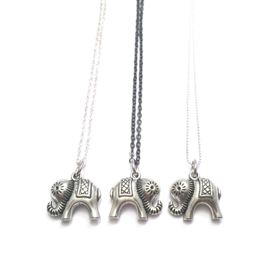 Items similar to Elephant Necklace on Etsy