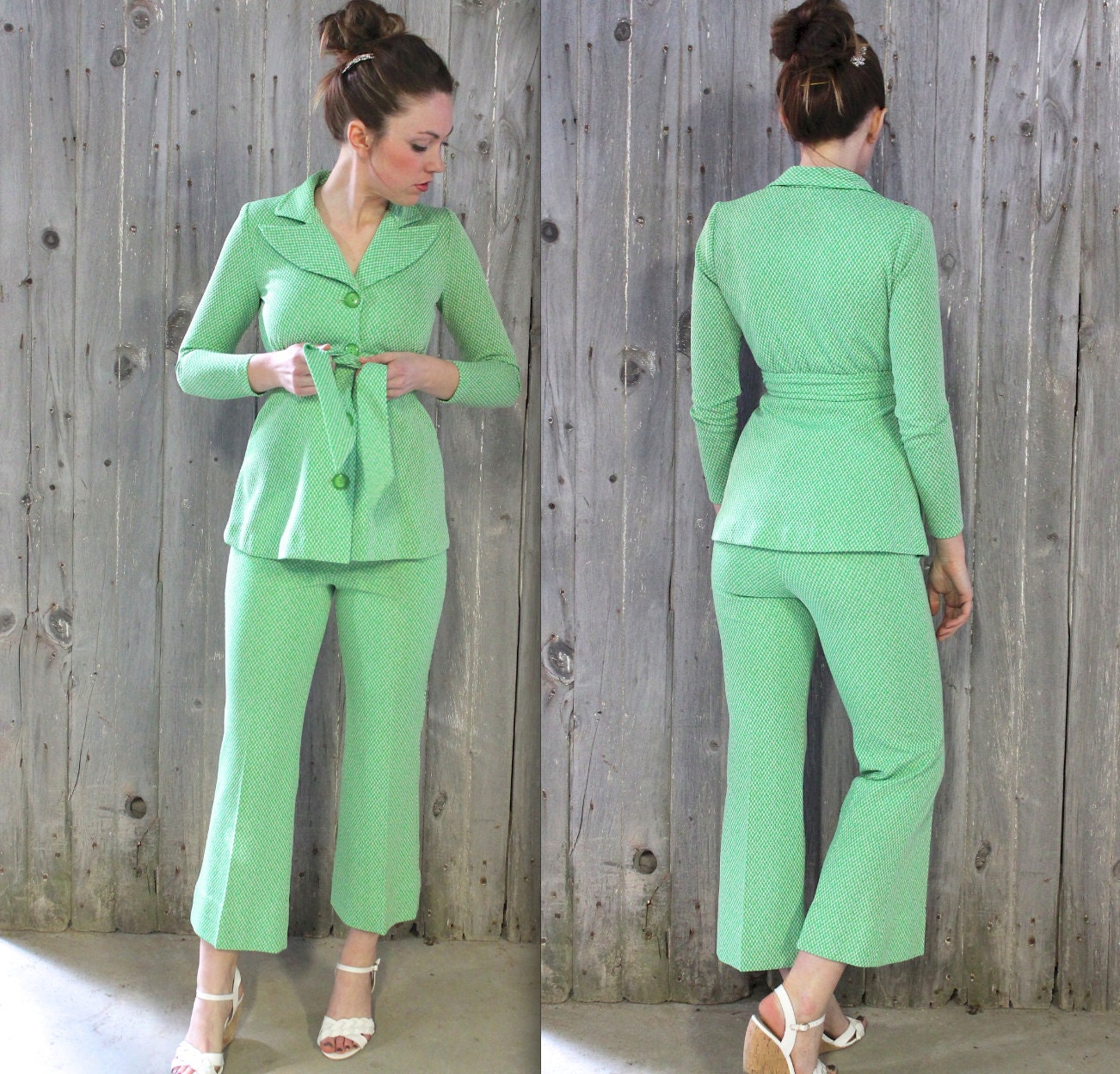 70s womens pant suit