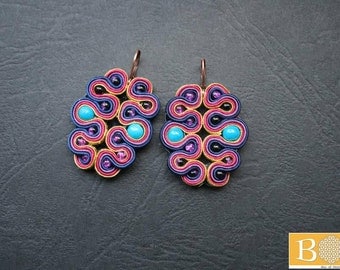 Butterfly effect soutache earrings