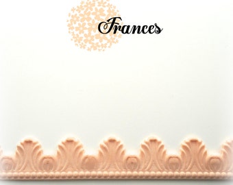Silicone Mold Frances Border