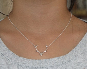 Deer Antler necklace, antler necklace, deer antler, reindeer necklace