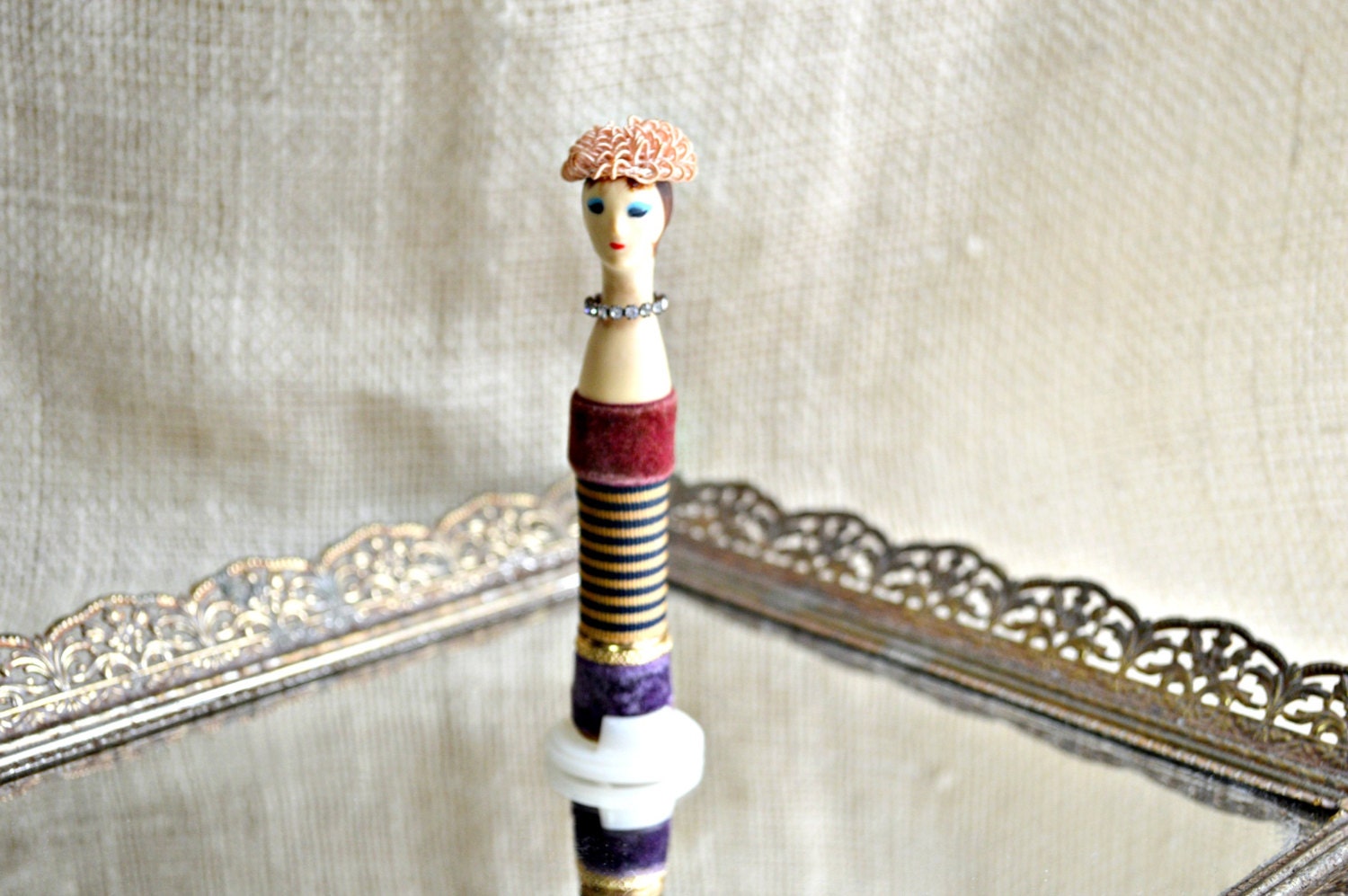 Revlon Doll lipstick case 1961 // Vintage lipstick holder