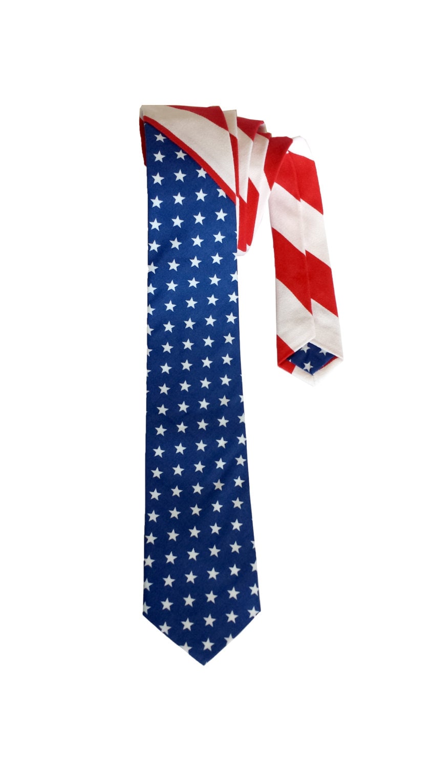 American Flag Tie Independence Day Tie 4th of July Tie USA