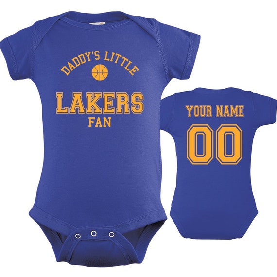 lakers onesie baby