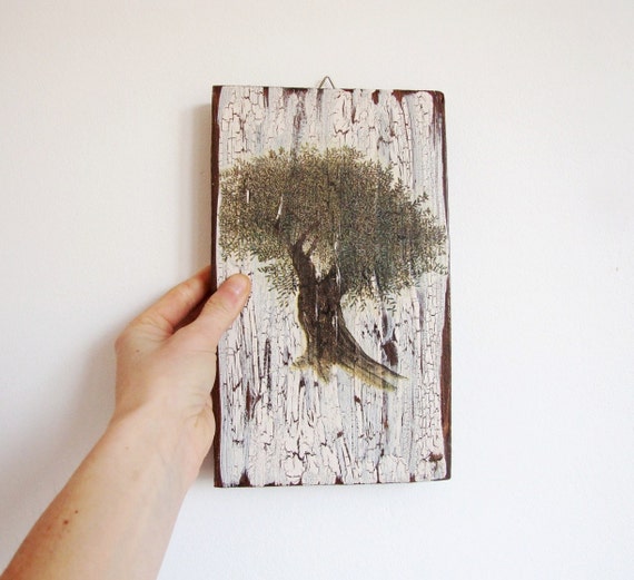 Olive Tree Wall Decor Wooden Wall Art Woodland by WoodlandHut