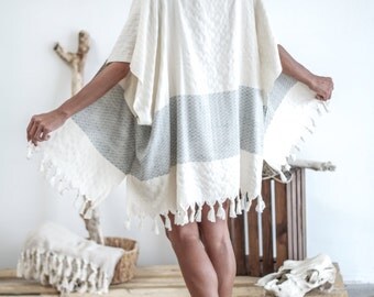 Pamuk Kimono | Boho Kimono Bohemian Kimono Robe Kimono Jacket Bohemian Clothing Bridesmaid Gift Swim Cover Up Beach Cover Gypsy Poncho