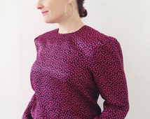 <b>...</b> blouse with a nice print background black with fuschia cute <b>little bows</b> - il_214x170.745447788_nqee