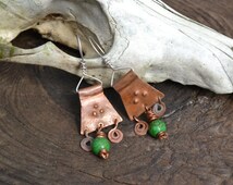 Brown - Sonali Stone Work Fabart Earrings