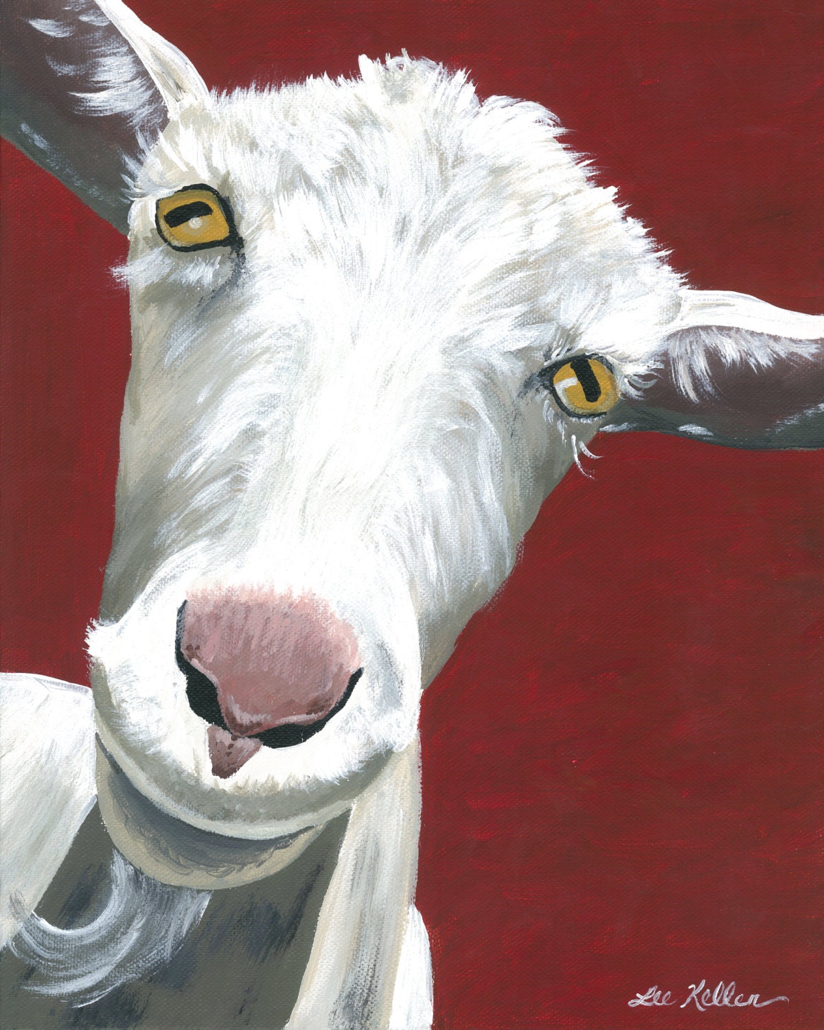 Goat printsGoat decor goat art. Goat art print from original