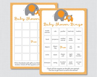 Don't Say Baby Baby Shower Game Printable Elephant