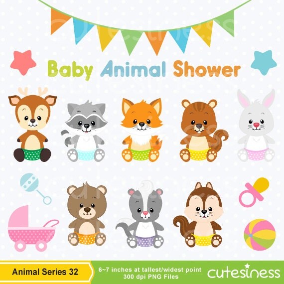 free baby animal clipart baby shower - photo #19
