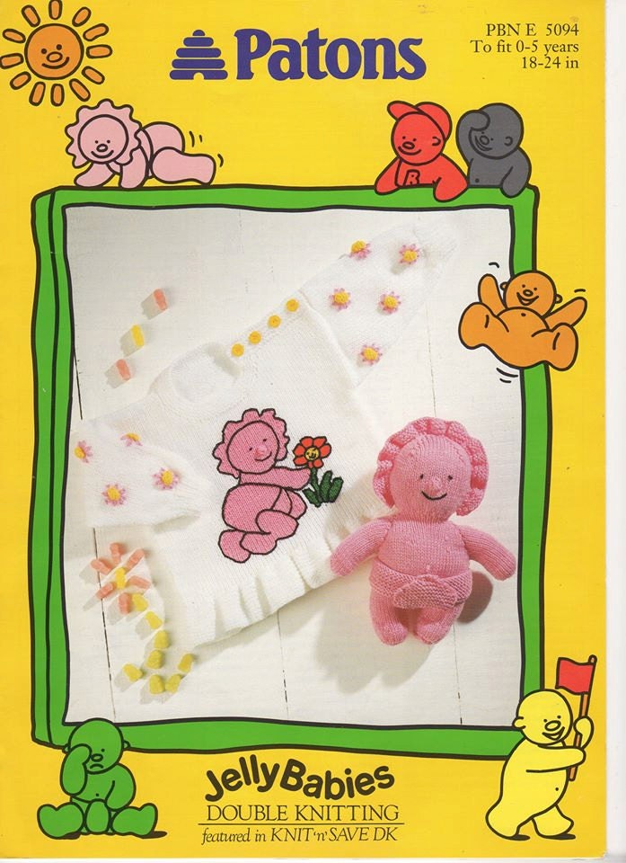 Jelly Baby Knitting Pattern Childrens Jelly Baby Toy Baby