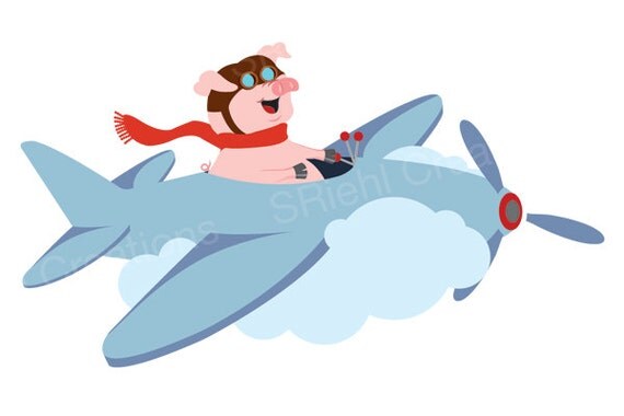 flying pig clipart - photo #27