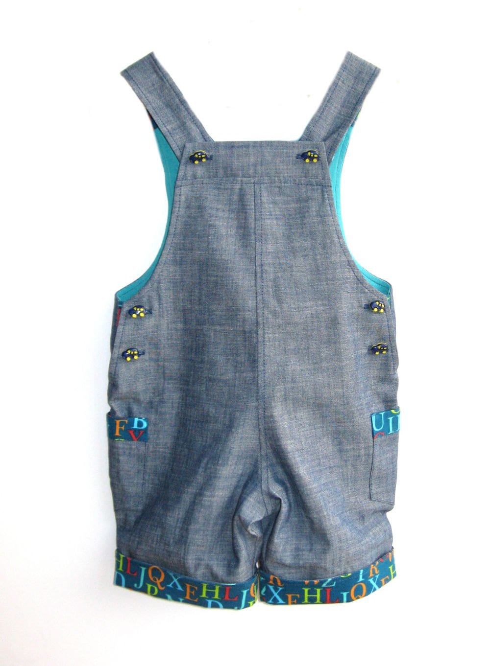 Boys short overall kindergarten jeans overall shorts by EcoEmi