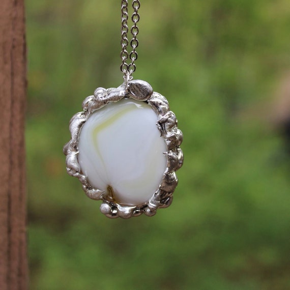 Items similar to Soldered Glass Pendant Handmade Jewelry on Etsy