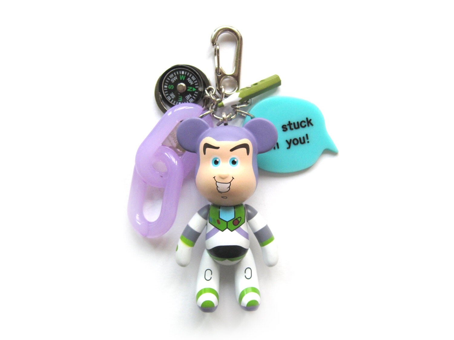 Buzz Lightyear Inspired Keychain Cute Keychain with Teddy
