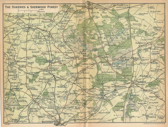 1930 The Dukeries & Sherwood Forest United Kingdom Great