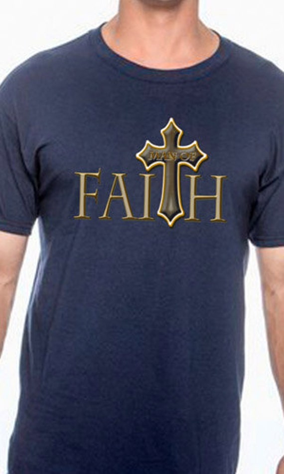 Man Of Faith Christian TShirt by MagikTees on Etsy