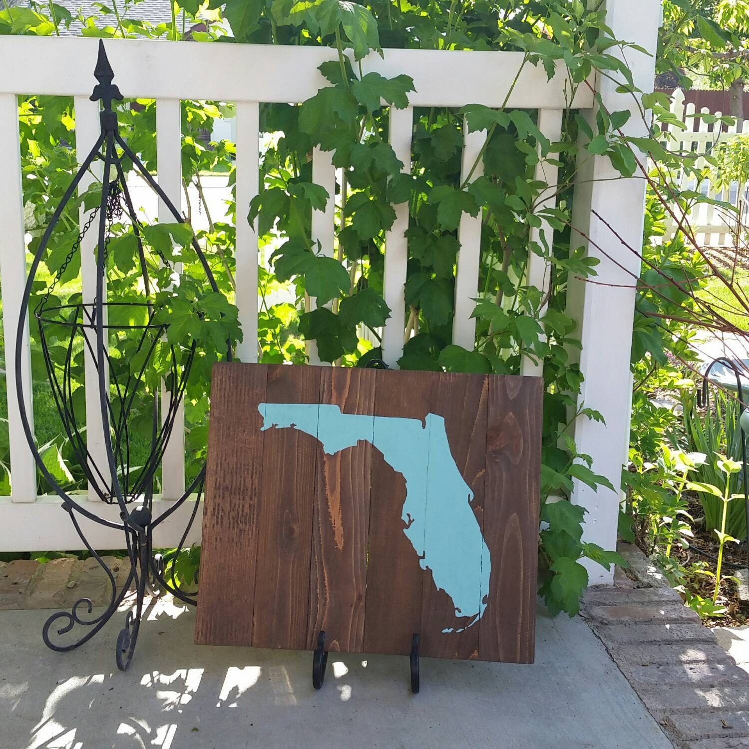 Wooden State Wall Art Florida by ClaireCourtDesigns on Etsy