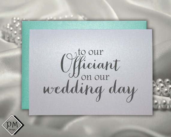 Unique 40 Thank You Card Officiant