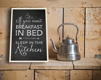 chalkboard printable, funny kitchen sign, chalkboard kitchen decor, breakfast quotes,breakfast printable, chalkboard print, INSTANT DOWNLOAD