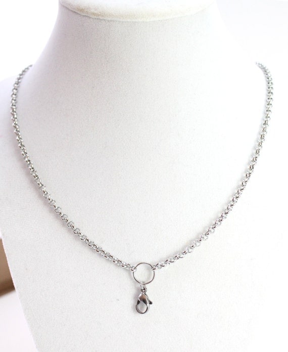Stainless steel Floating Locket Chain 32 inch chain chain