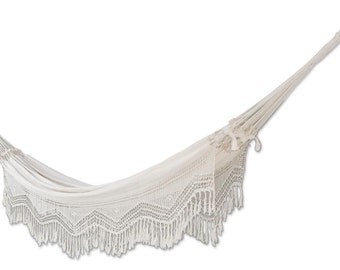 Handwoven brazilian double-Hammock