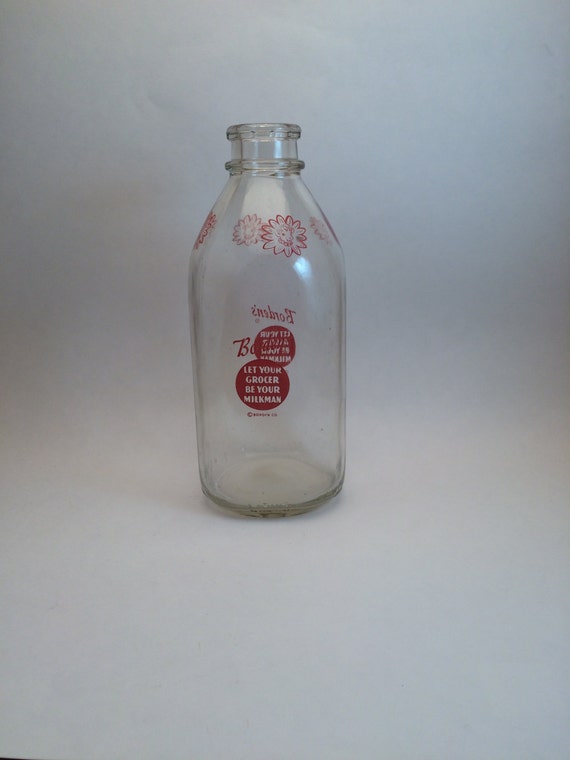 Vintage Borden Milk Bottle Half Gallon Elsie The Cow