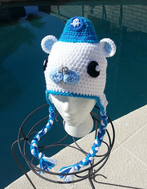 crochet gifts childrens hats,childrens hat, barnacles,crochet octonauts,octonauts hat,captain