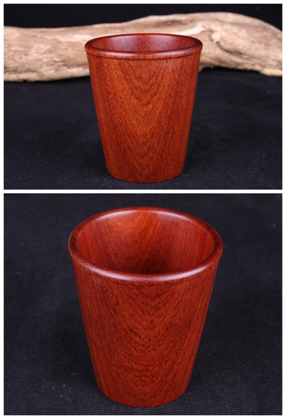One Rosewood Cup Hand Turned Wooden Cup Handcrafted Wooden