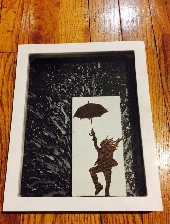 8 x 10 Shadow Box of ORIGINAL Black and White