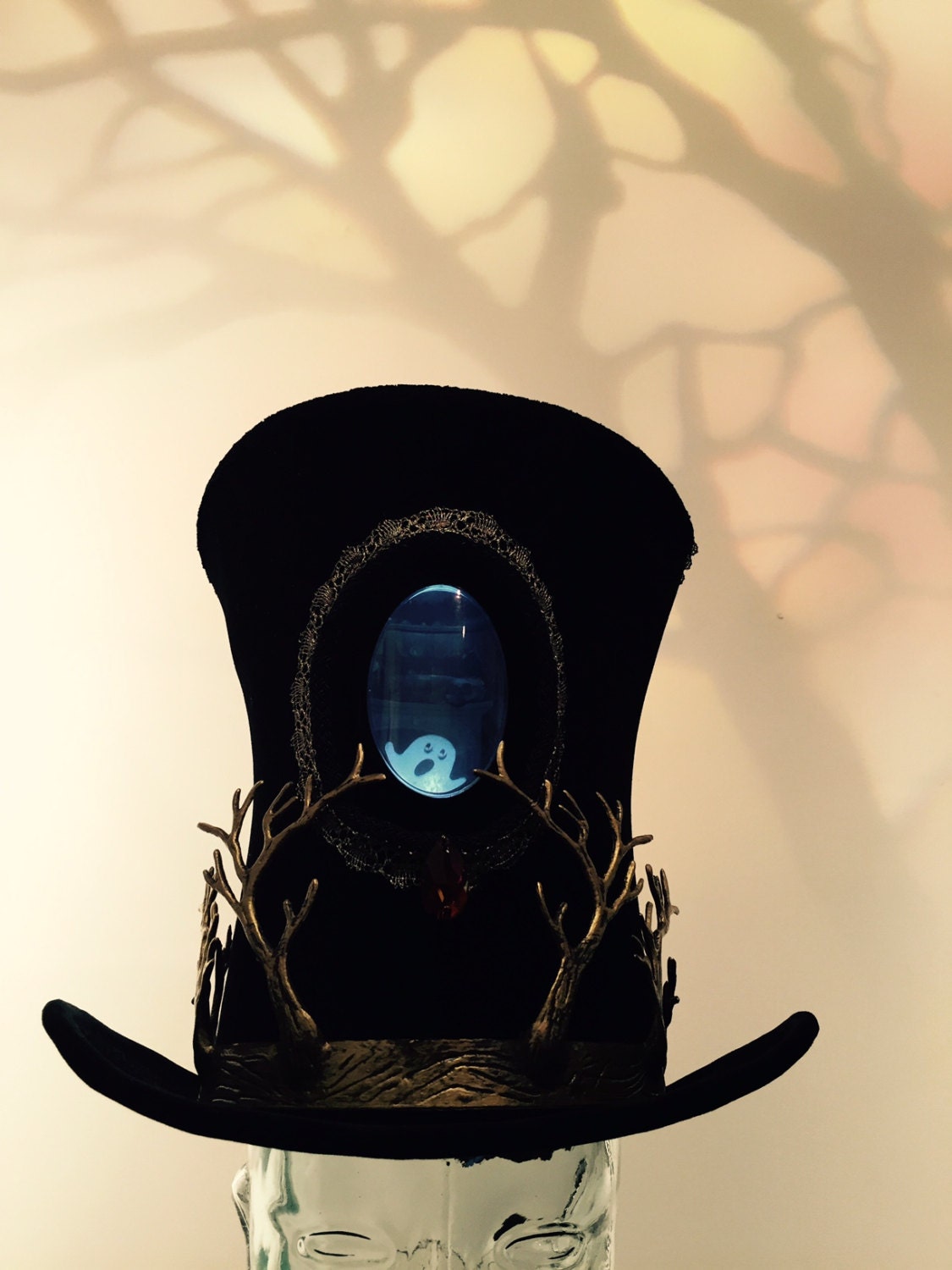 Halloween Special Interactive Pet Ghost Top Hat animated