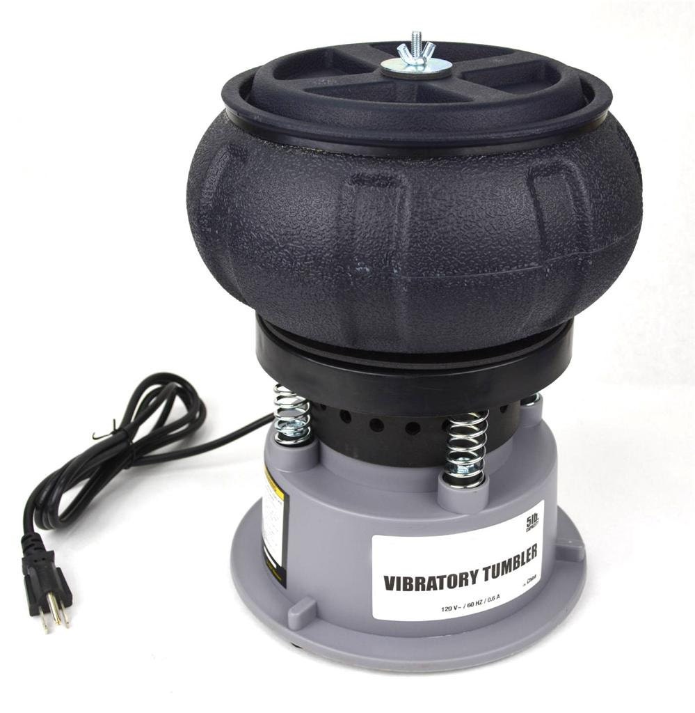 5LB Metal Vibratory Tumbler Polish Jewelry Rock Stones Gems