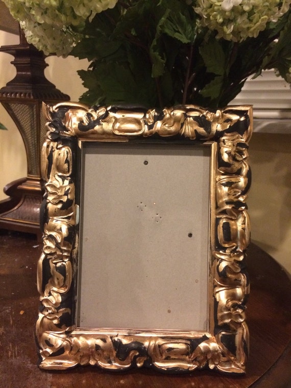 Gold leaf Ornate Vintage Picture Frame/5x7 by