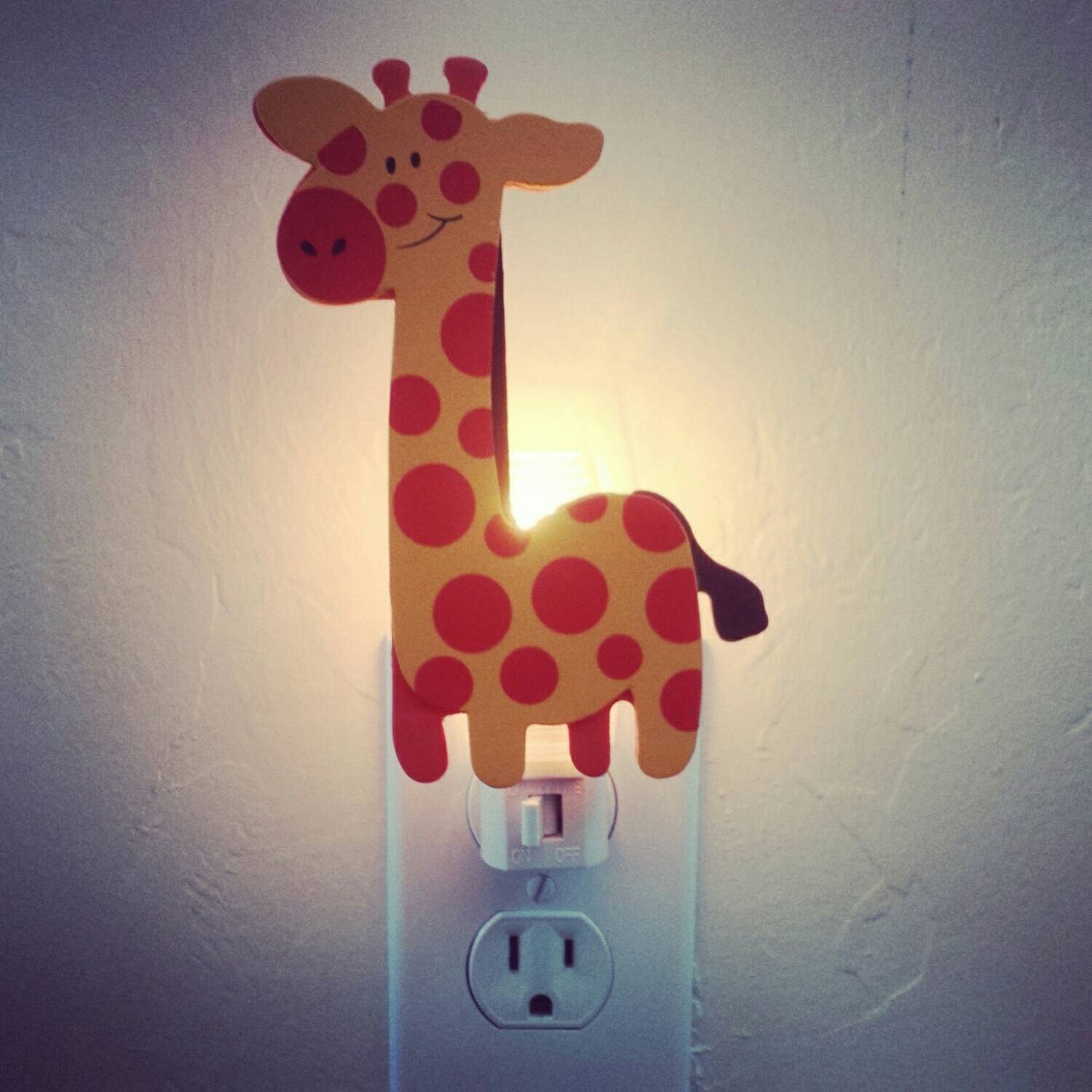 Giraffe Night Light Giraffe Decor Jungle Room Nursery