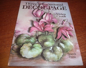 Three Dimensional Decoupage Book Shipping Included