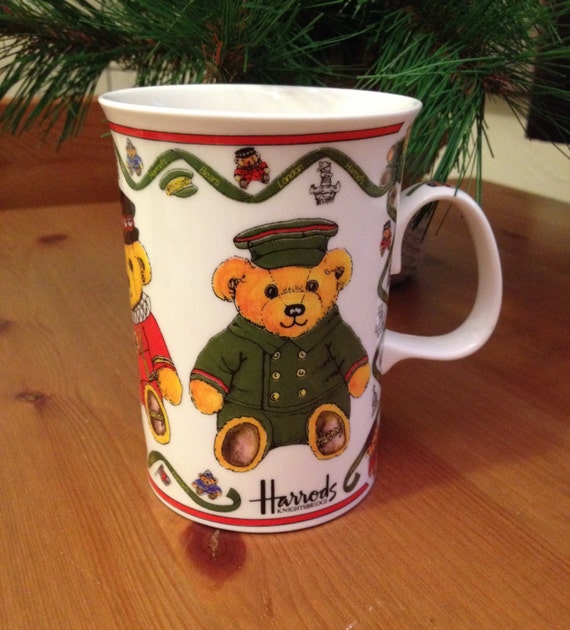 Harrod's Large Tea or Coffee Cup Made in England Teddy