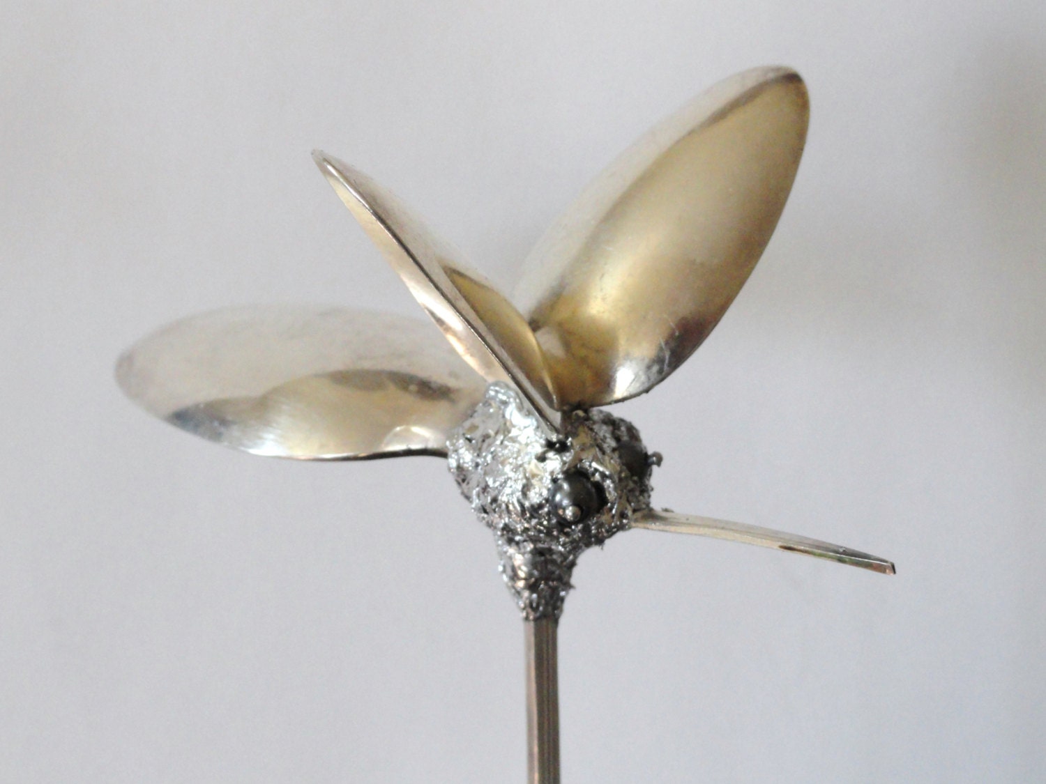 Hummingbird Plant Pick Metal Art Sculpture by TrendBendersArtistry