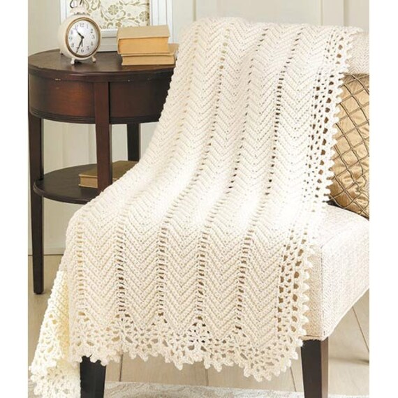 Items similar to Vintage Lace Throw Crochet Afghan on Etsy