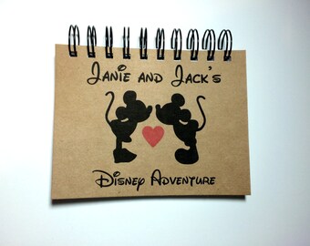 Disney Autograph Book, Disney Honeymoon, Inspired, Disney Adventure, Mickey and Minnie, Personalized, Notebook, Disney Vacation, Disneymoon