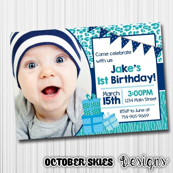 Animal Print Birthday Invitation / Birthday Invite / Any Age